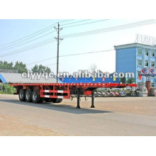 China 3axle LKW Anhänger Hochwertige Low Flachbett Sattelanhänger Hersteller